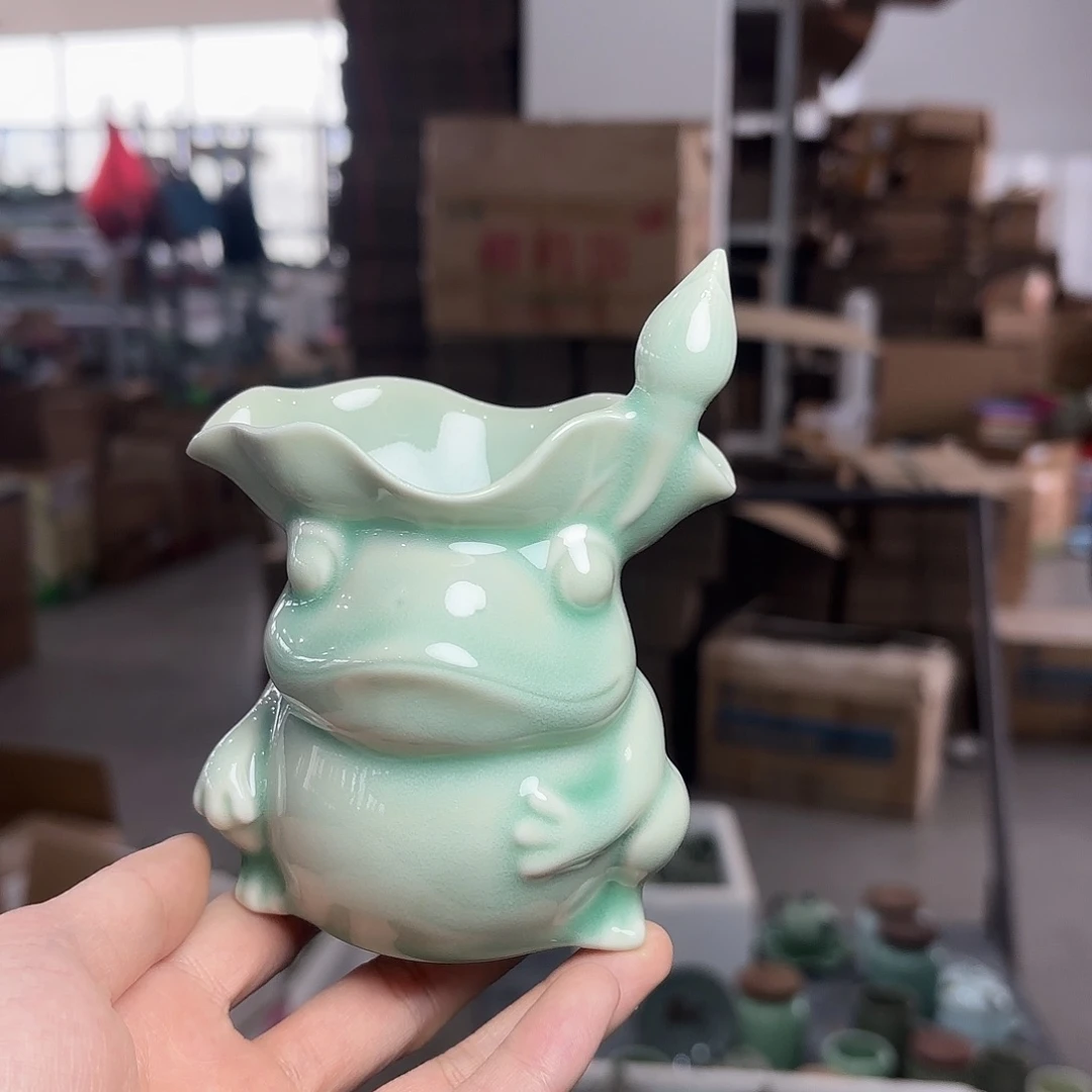 龙泉云间青瓷小米茶器