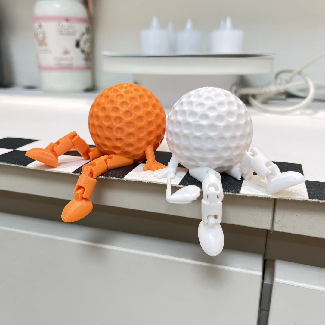 高尔夫摆件3D打印Golf Sitting Man高尔夫球坐姿小人工艺品礼物