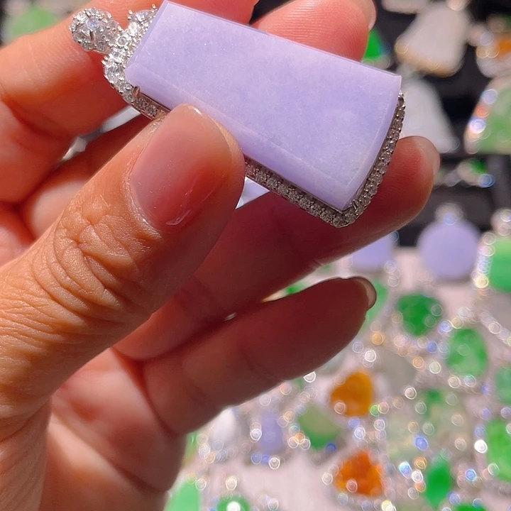 翡翠银S925镶嵌颈饰?**?精品