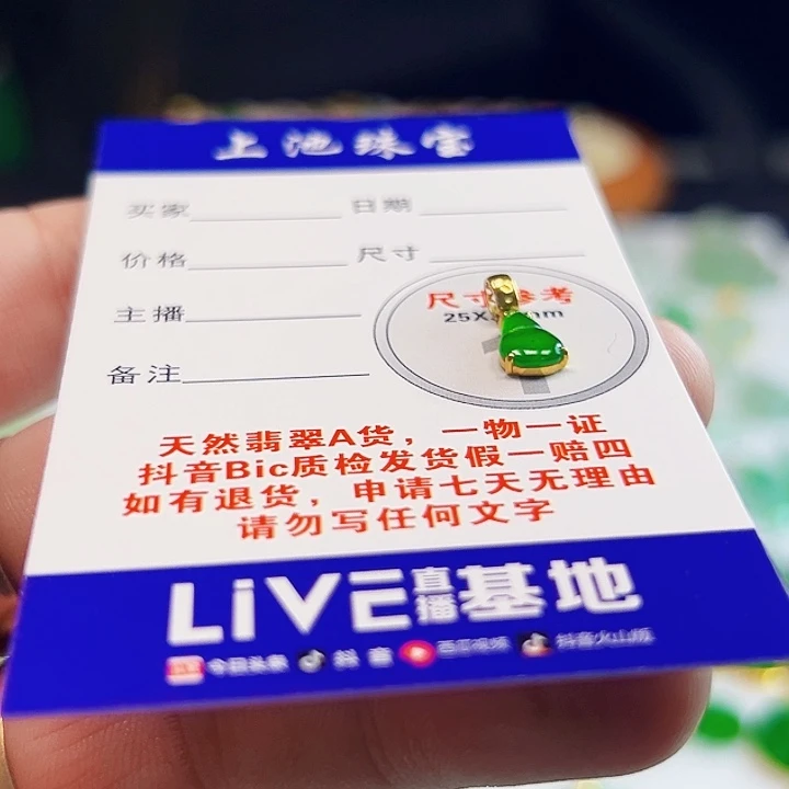 颈饰18K金镶嵌翡翠翡翠