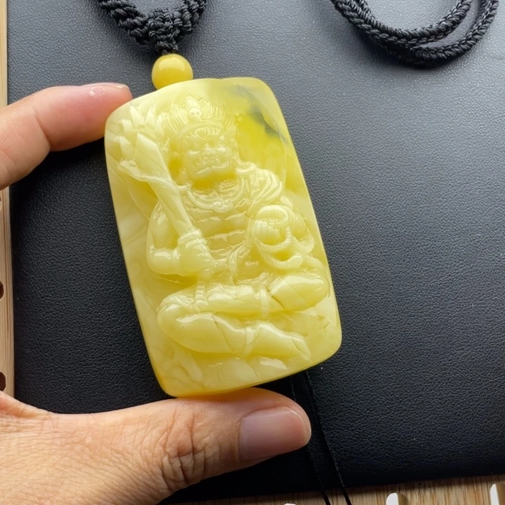 琥珀未镶嵌颈饰天然琥珀蜜蜡