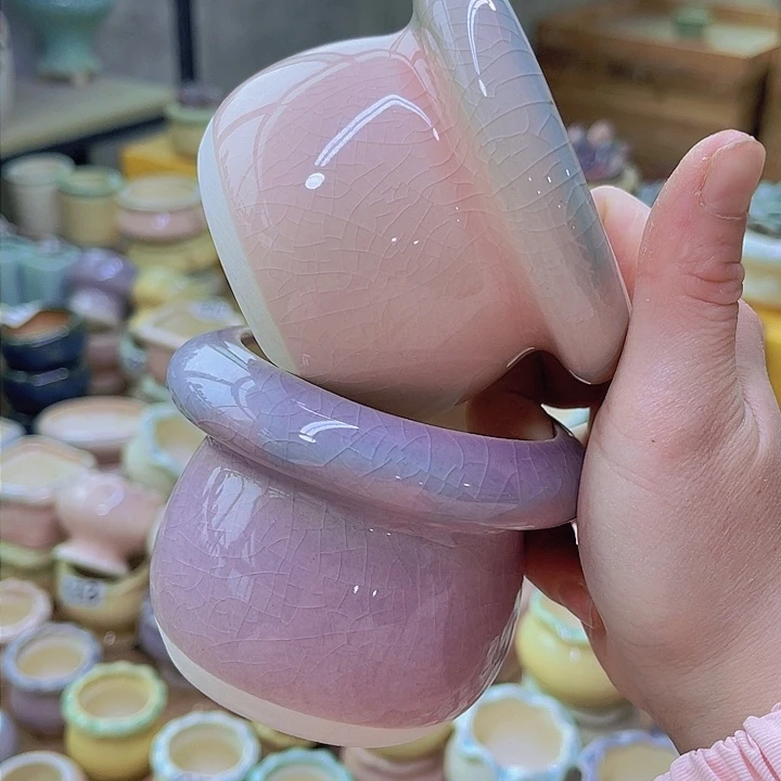 红陶陶瓷花盆当场满12包邮