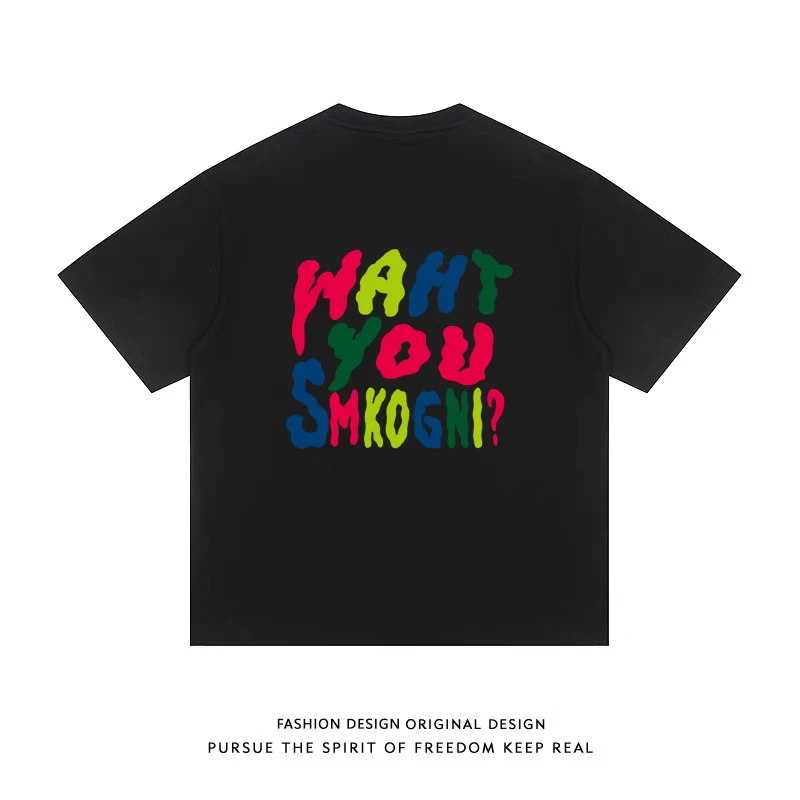 圆领体恤打底衫短袖t恤宽松男女半袖上衣夏季潮DT01-G477