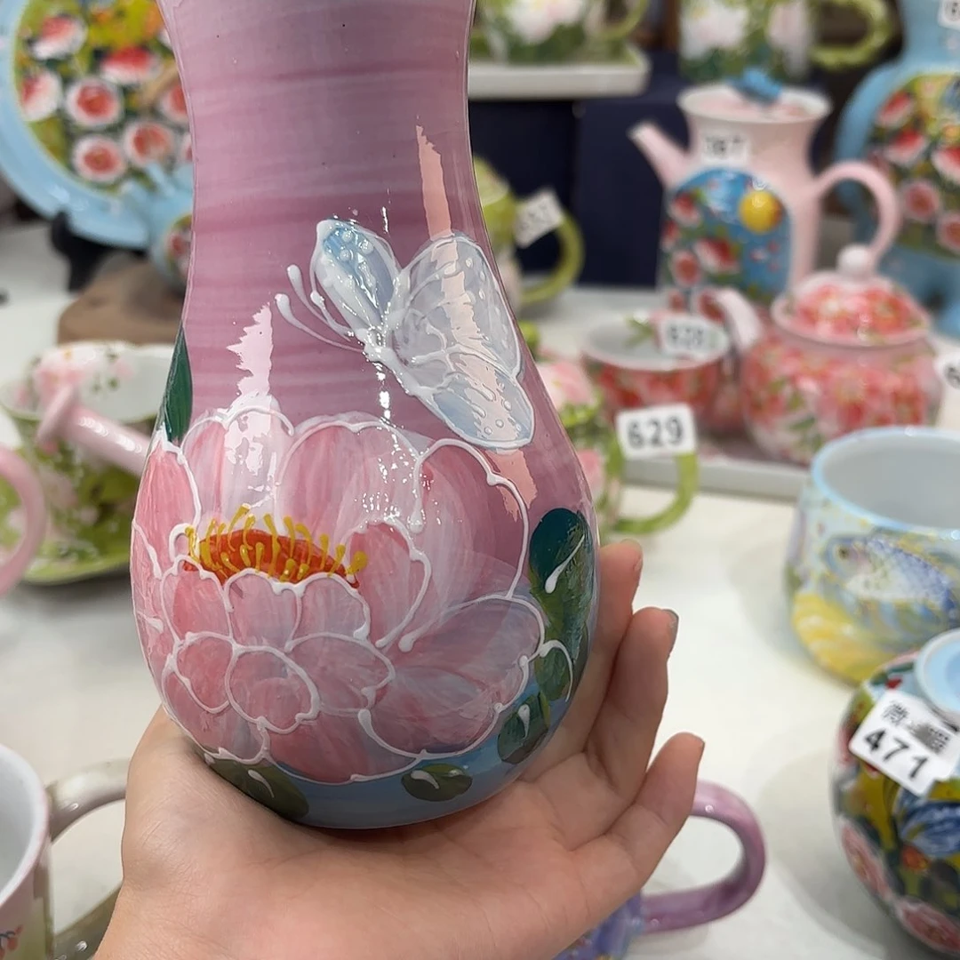 景德镇手绘高温釉下彩陶瓷茶具