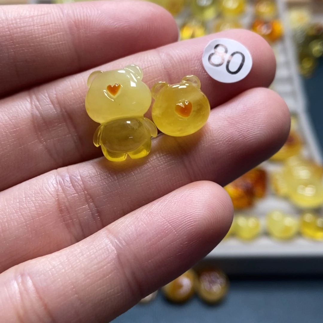 ****宝裸石琥珀未镶嵌天然琥珀蜜蜡吊坠