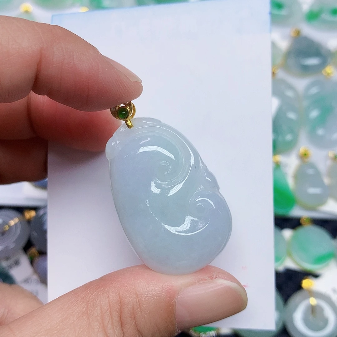 翡翠未镶嵌颈饰345775