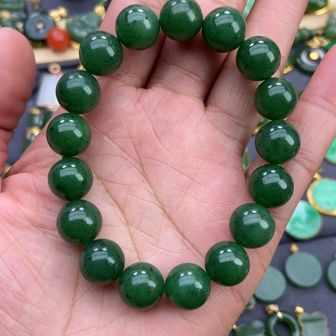 和田玉珠链未镶嵌