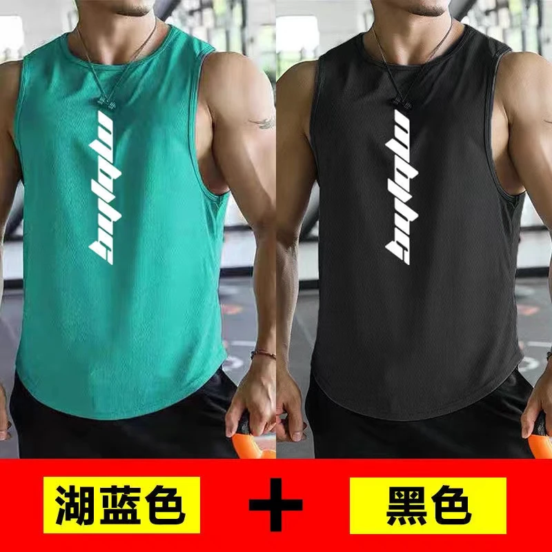 潮牌ins运动健身男士背心夏季吸湿排汗无袖T恤肌肉训练健身服装男