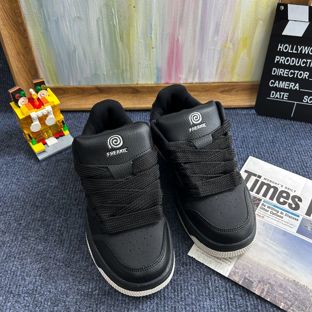 疯糖freakic面包鞋星星低帮复古板鞋潮流经典时尚百搭增高潮鞋