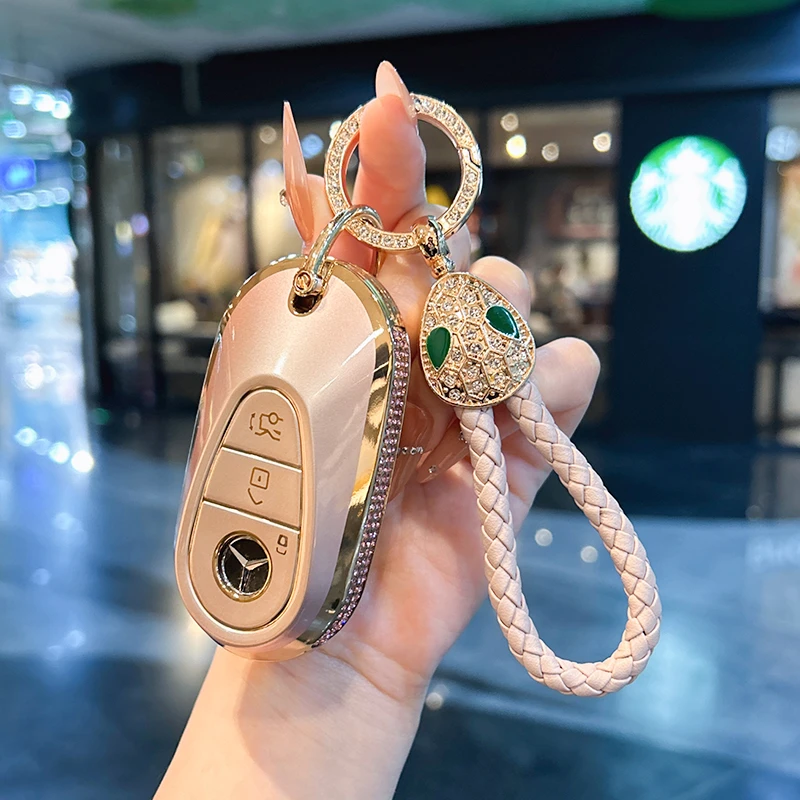 适用奔驰钥匙套e300l c260l包c200glb车a200l扣 E350el壳女GLC300