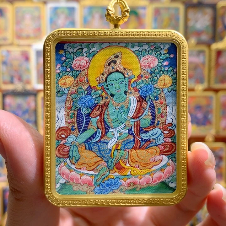 吊坠般若唐卡非遗传承