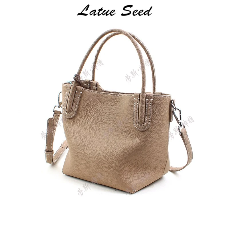 【132大象菜篮子】新品百搭时尚单肩斜跨包休闲手提包19258奶杏灰