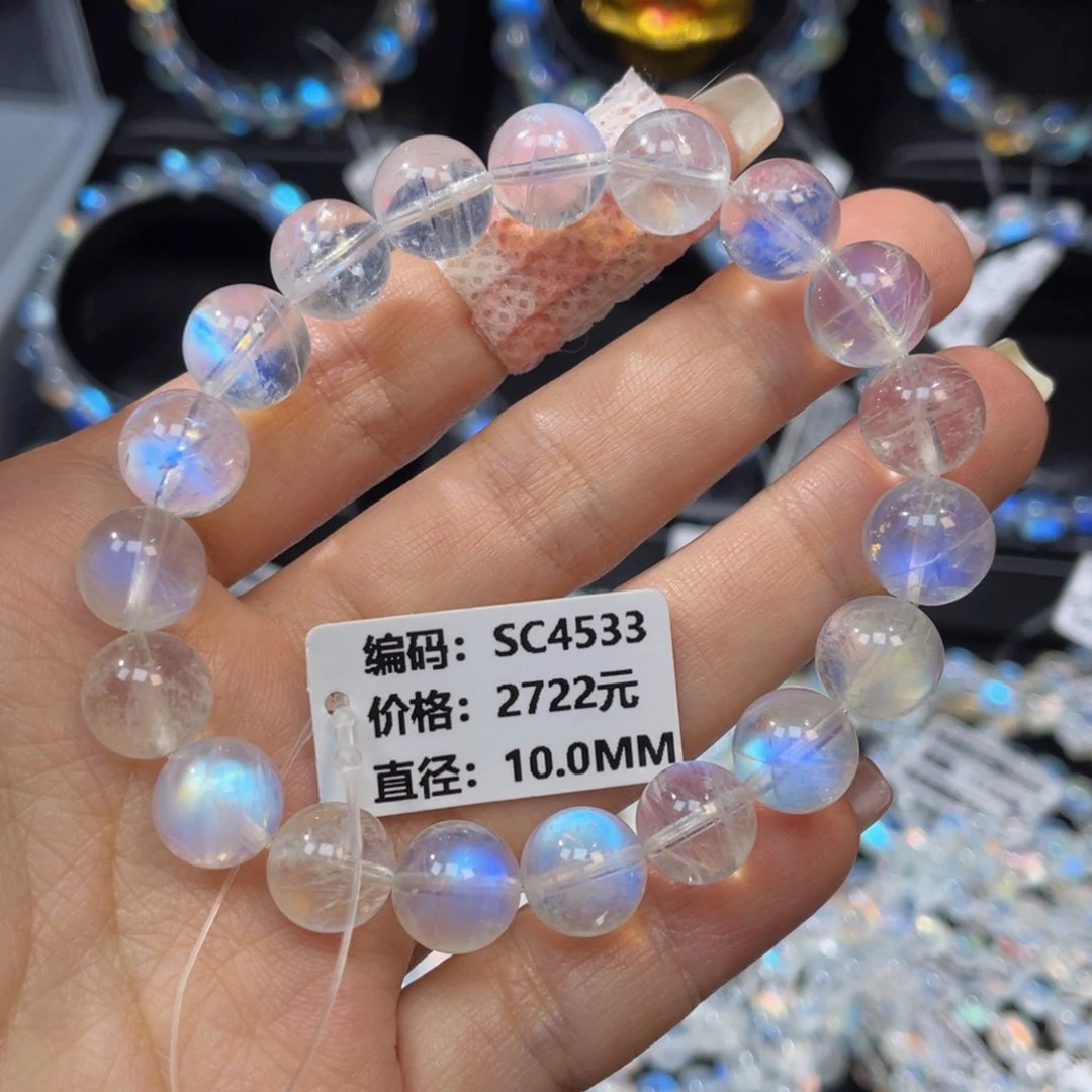 月光石手串未镶嵌SC4533印度10.mm