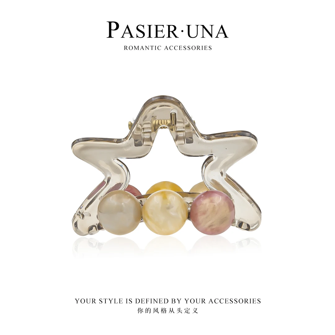 派大星抓夹 5厘米2025新款气质上班族发饰鲨鱼夹女生高级感NN019