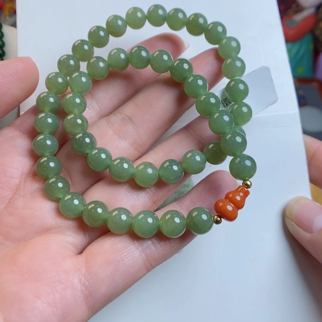 和田玉手链未镶嵌晴水