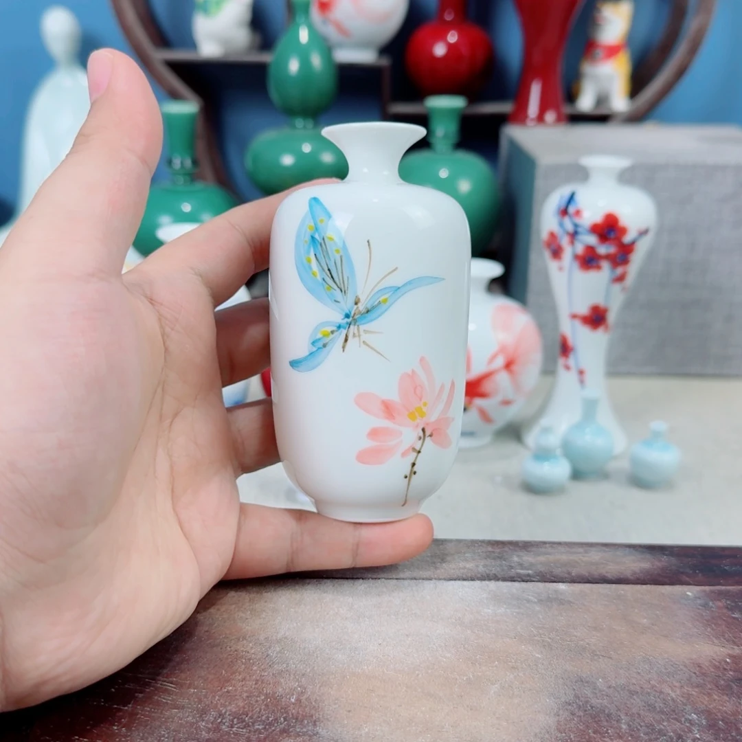 陶瓷手工小花器摆件