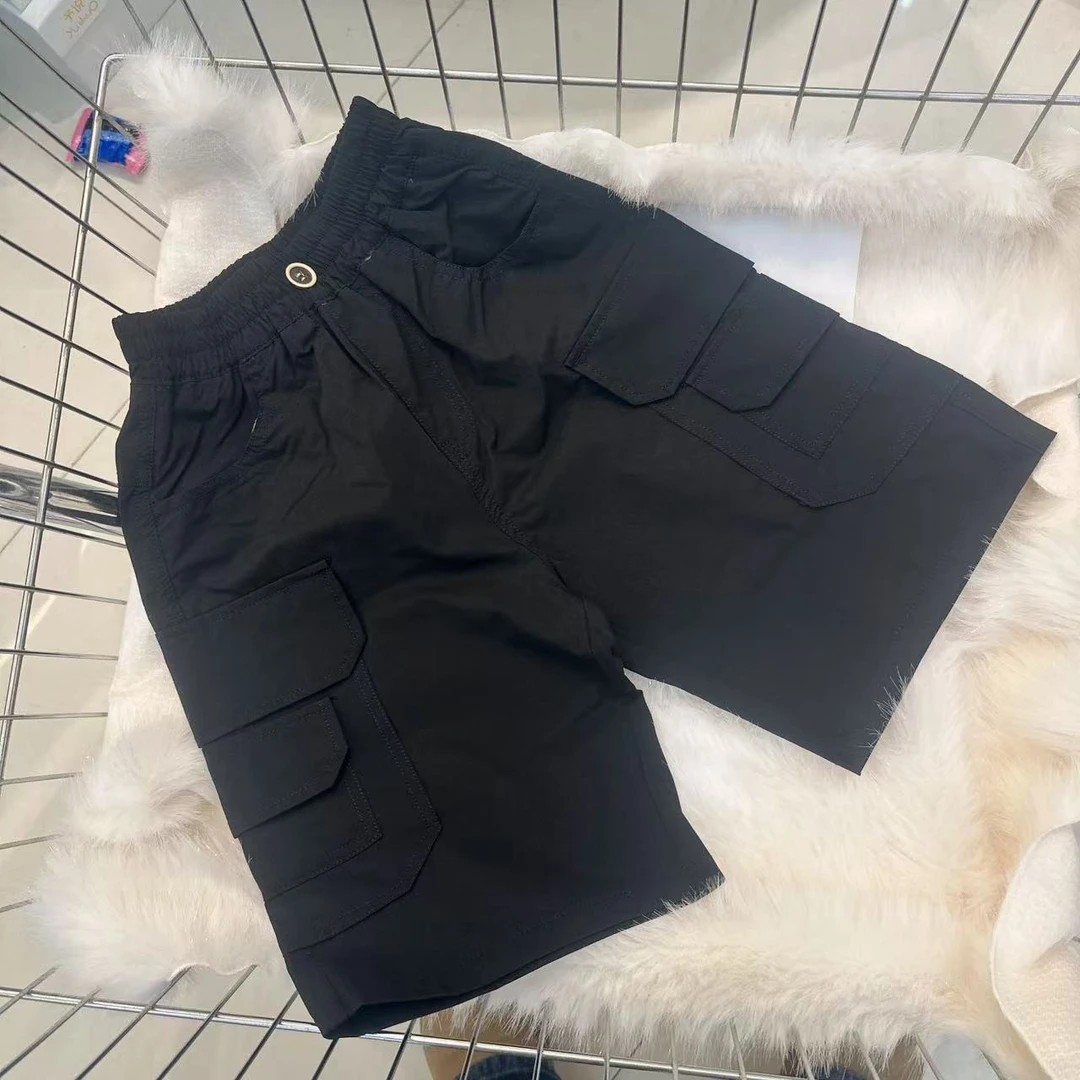 SNBB  2025夏季儿童新款简约多口袋休闲中裤 5503