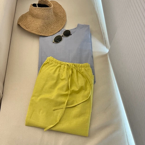 WAITING圆领半袖宽松衬衫（不支持退换）