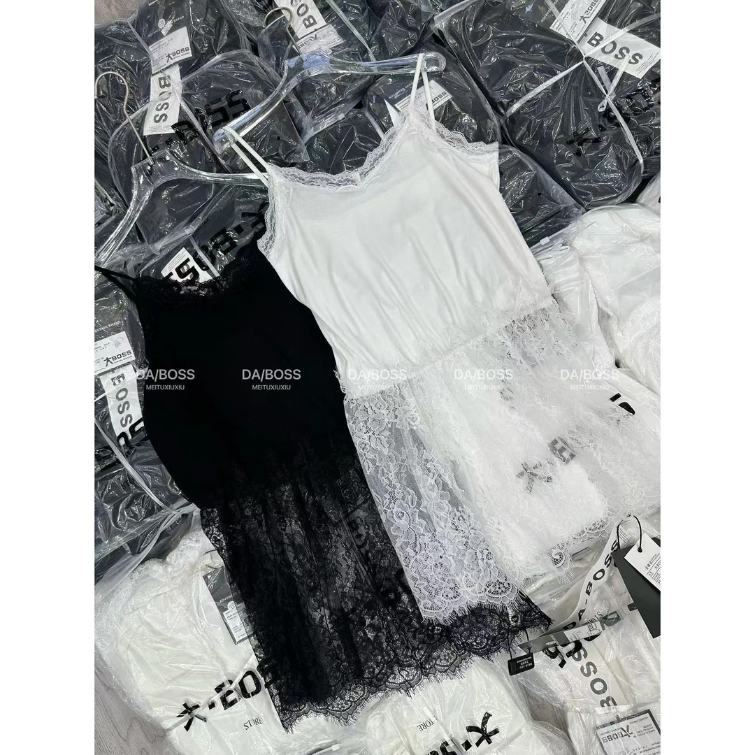 王美丽专享大码蕾丝背心6502