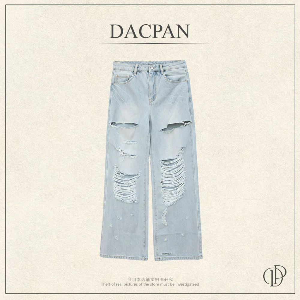 DACPAN-“破云”洗水破洞微喇牛仔裤 2026/盼·PP 268166