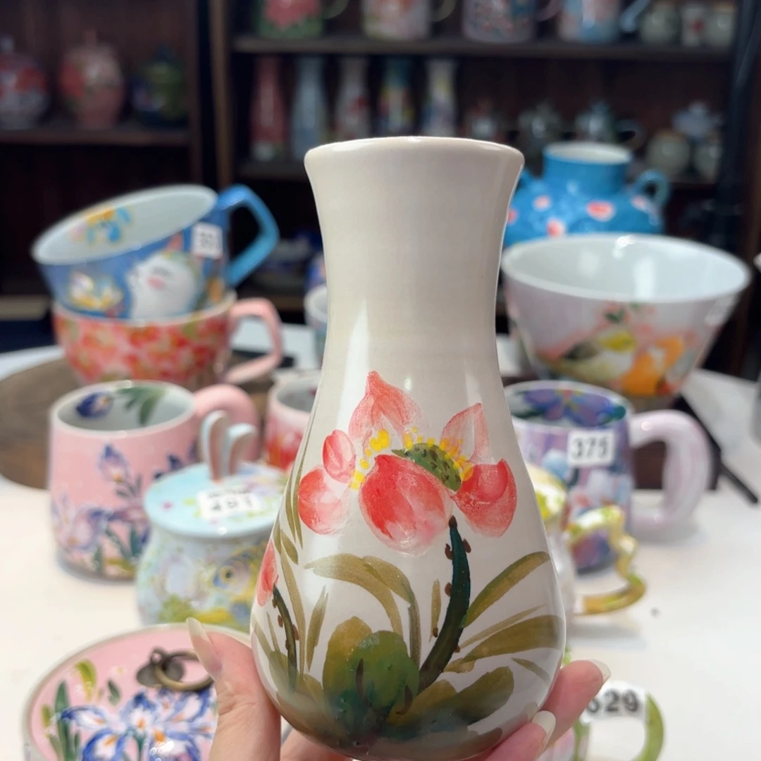 景德镇手绘高温釉下彩陶瓷茶具