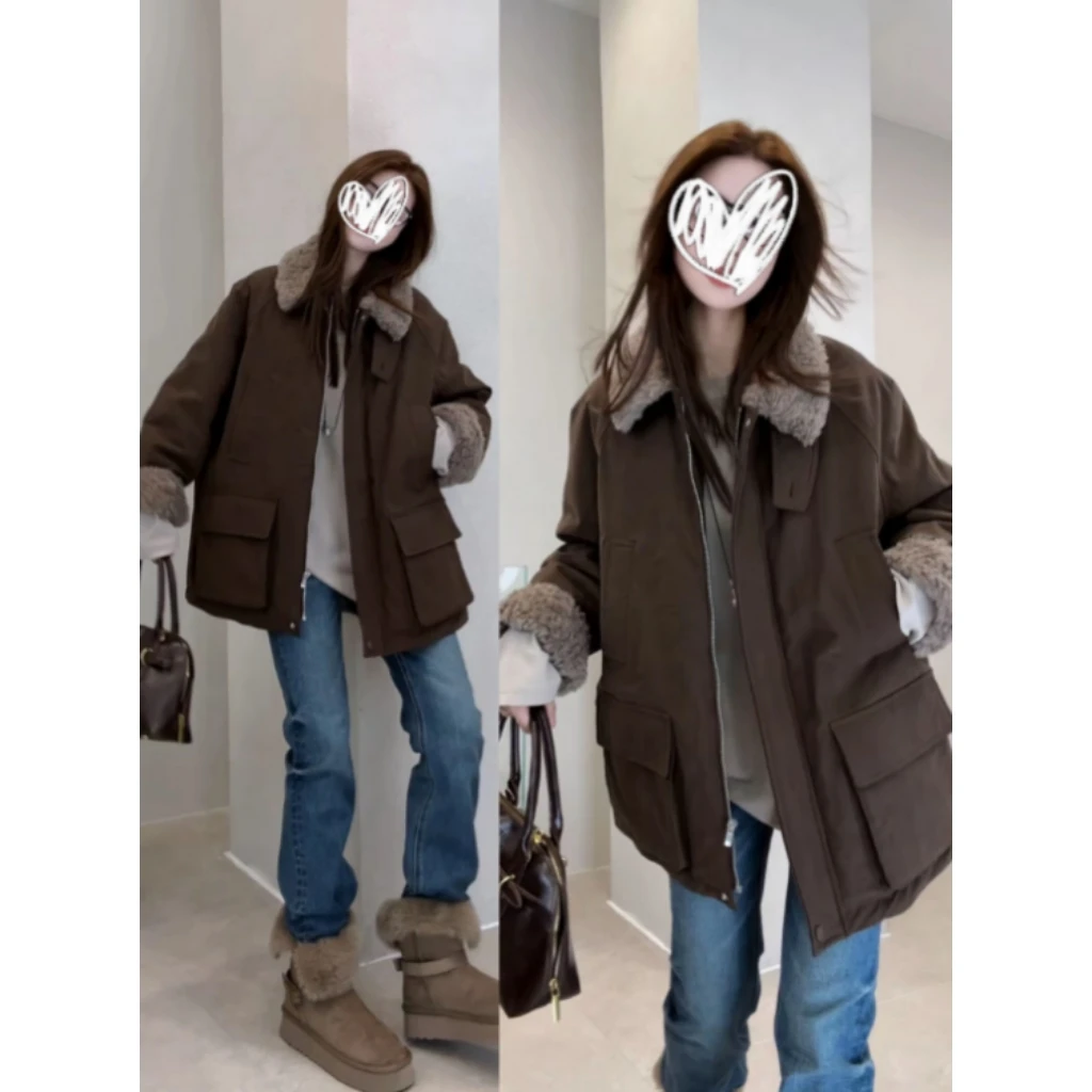 常规立领百搭合格品翻领冬季拼接宽松型保暖