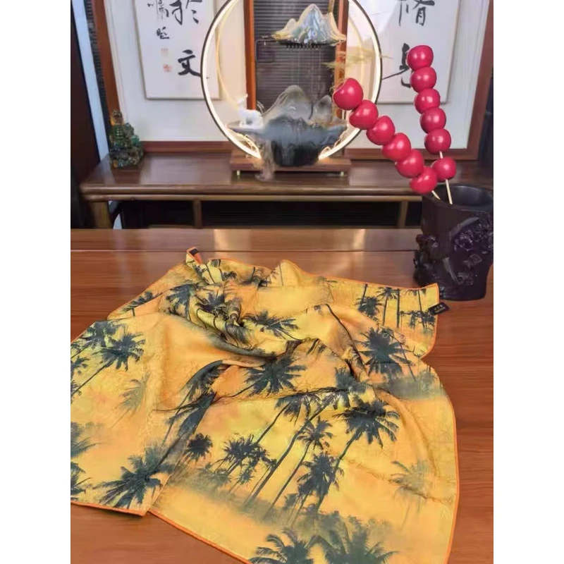 【金辉椰梦】N316新款设计丝巾自带氛围感彰显气质方巾围巾70*70