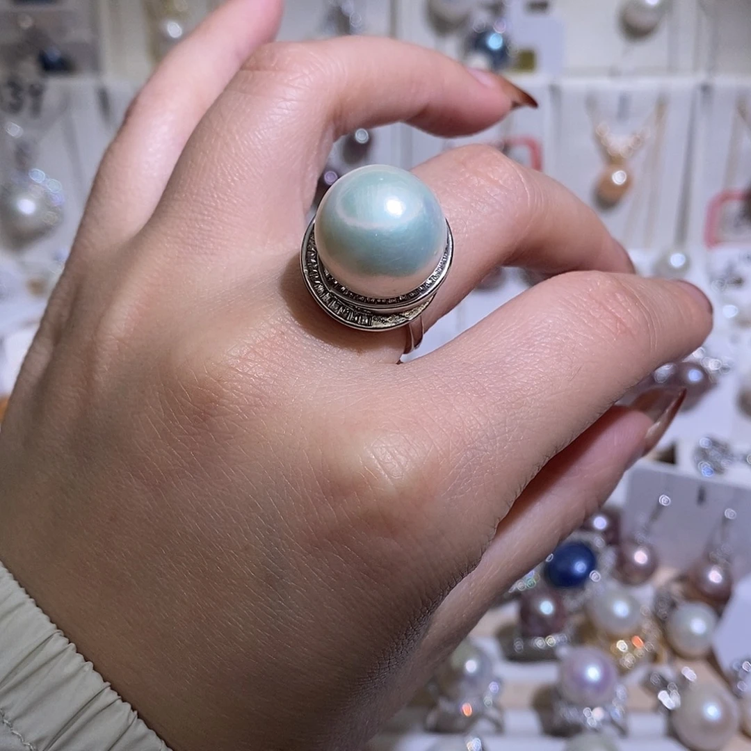 未镶嵌戒指淡水珍珠w15.5