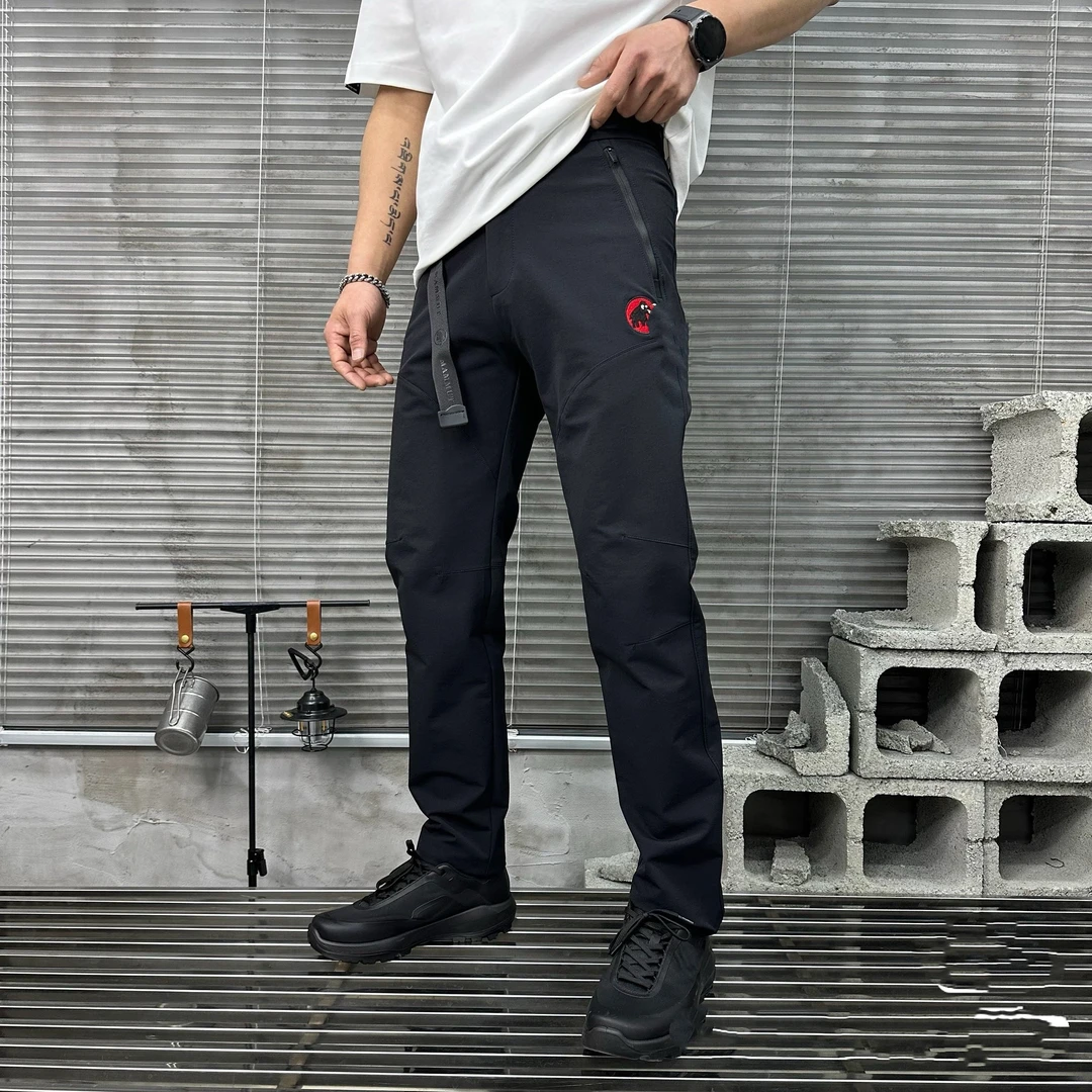 王者特惠刺绣标小象秋冬户外休闲耐磨高弹直筒舒适透气弹力软壳裤