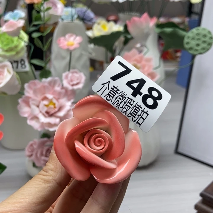 陶瓷手工制作陶瓷花