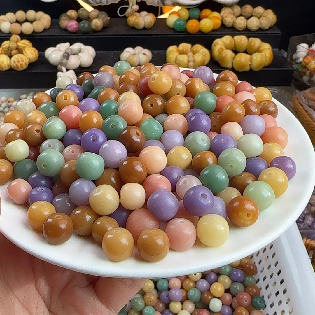 手串菩提根/象牙果微瑕卡11玛卡龙桶500颗