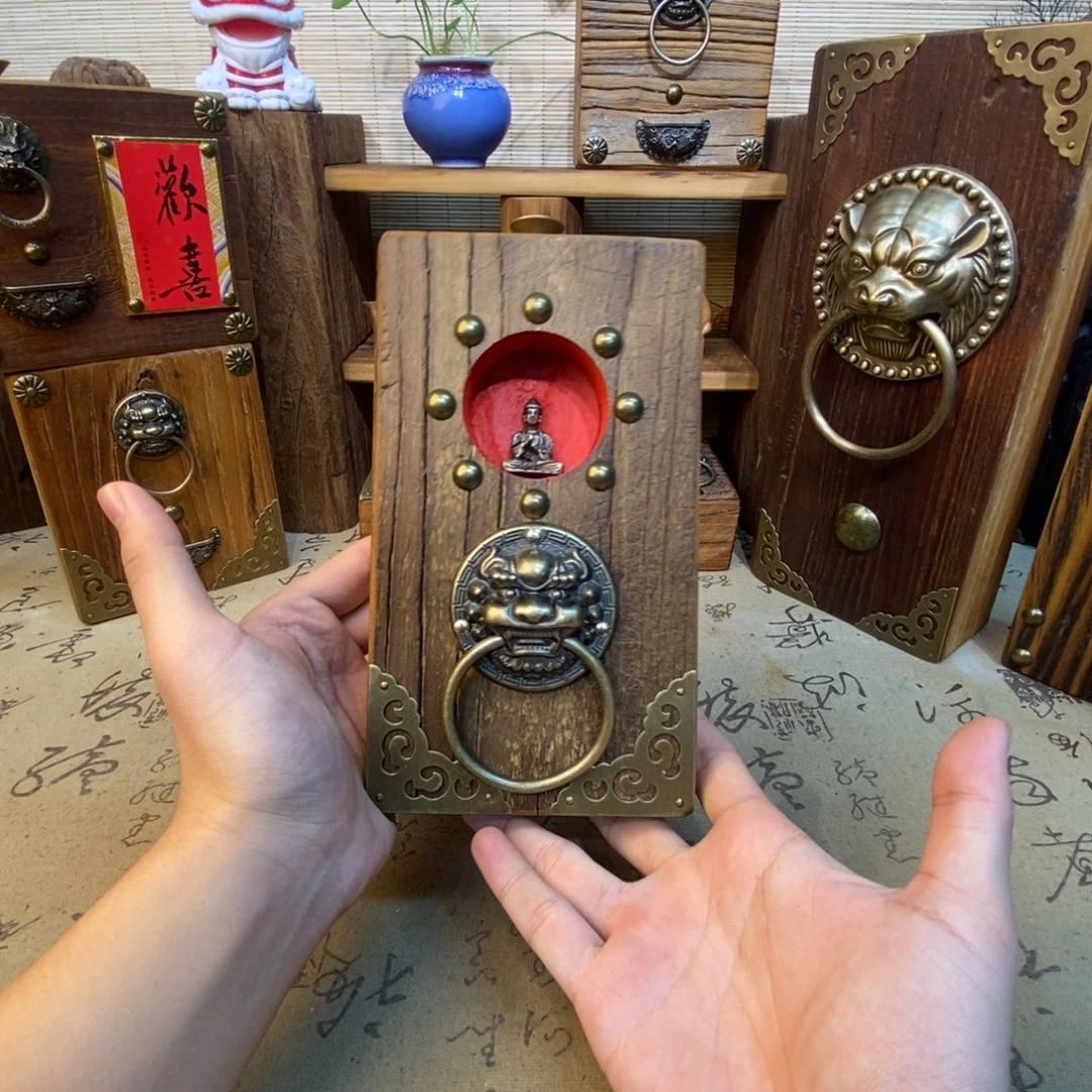 木老榆木干泡茶台