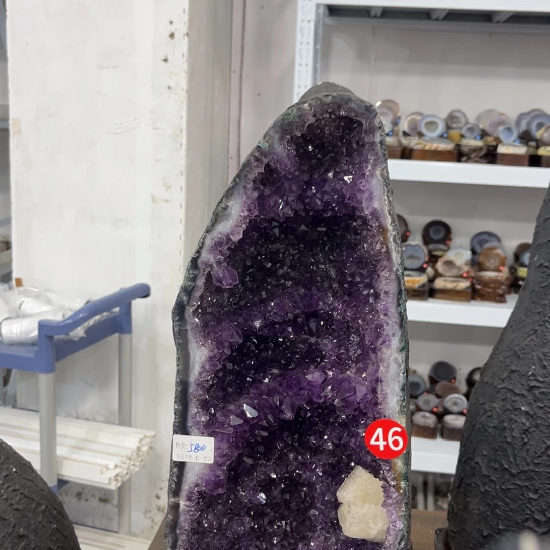 摆件紫晶未镶嵌水晶