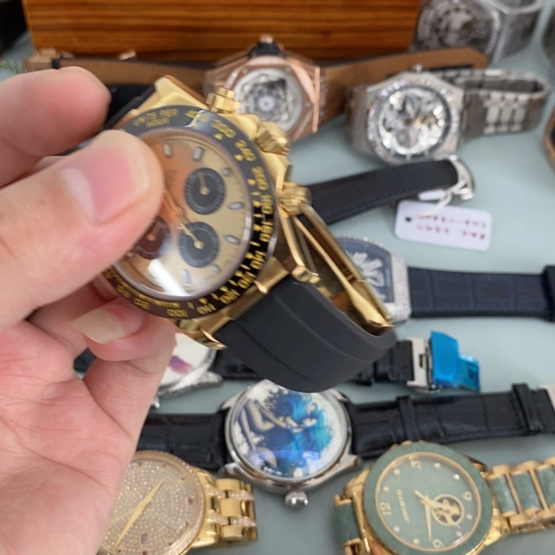 那***生钢机械机芯锻造碳镀金余文乐