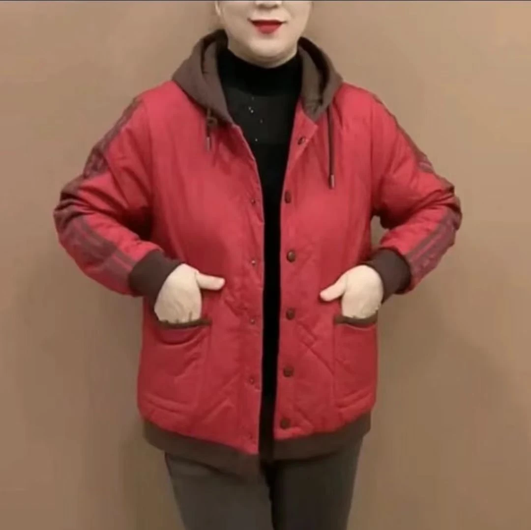 常规款连帽女棉衣棉服网红加厚冬季大码保暖宽松休闲秋冬