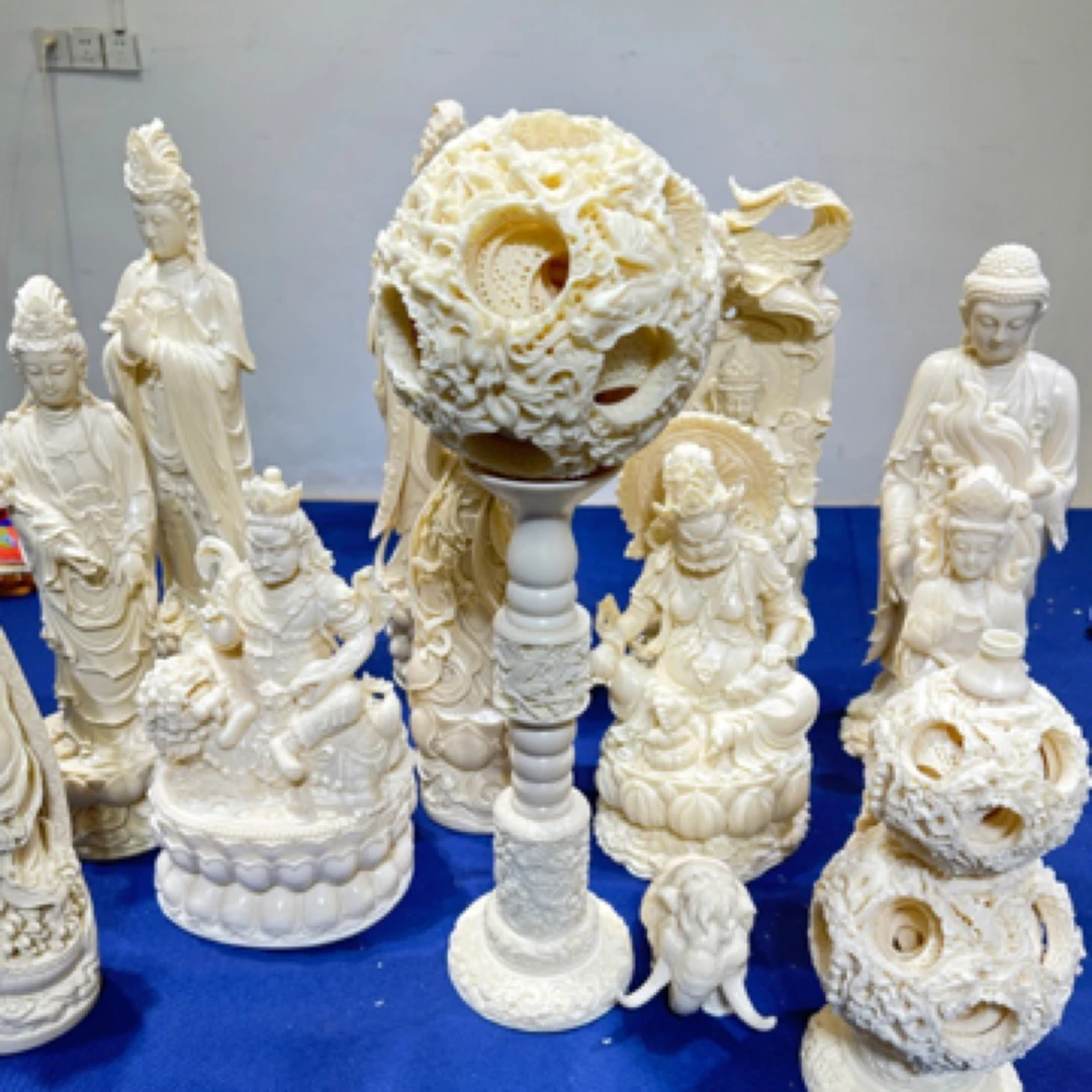 直播间手工摆件家居摆件高端大气室内工艺品收藏链接工艺品摆件白