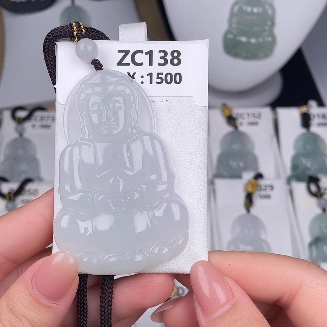 翡翠未镶嵌颈饰zc138