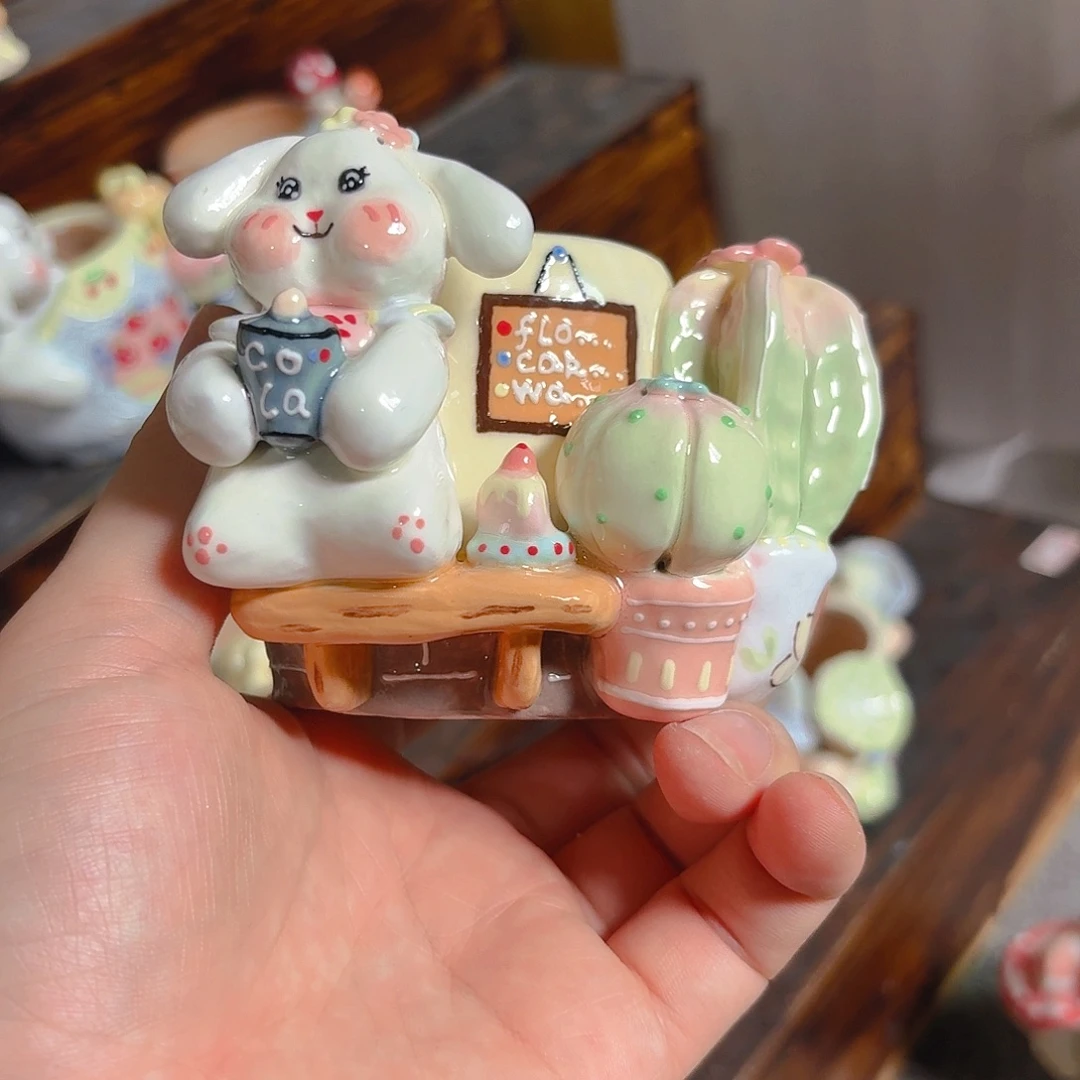 老梧家的手工陶瓷多肉花盆