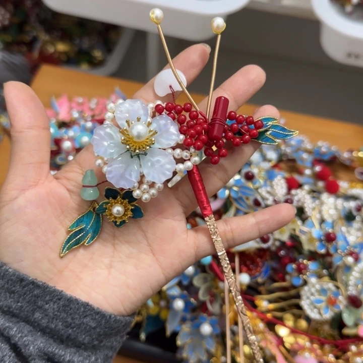 醋酸铁合金孔雀毛仿点翠