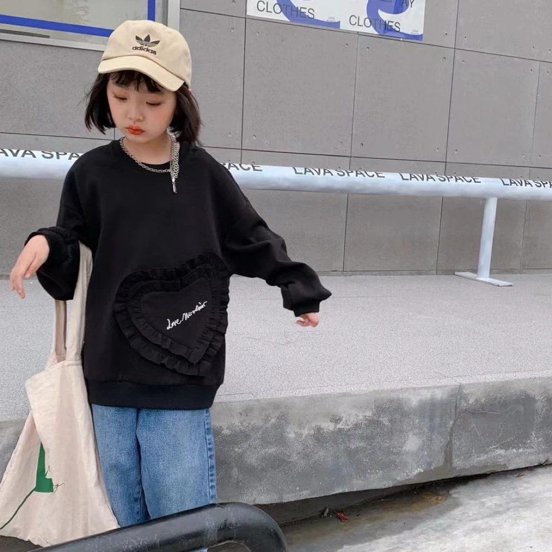 181002#中大童秋款女童洋气款卫衣韩版时尚百搭