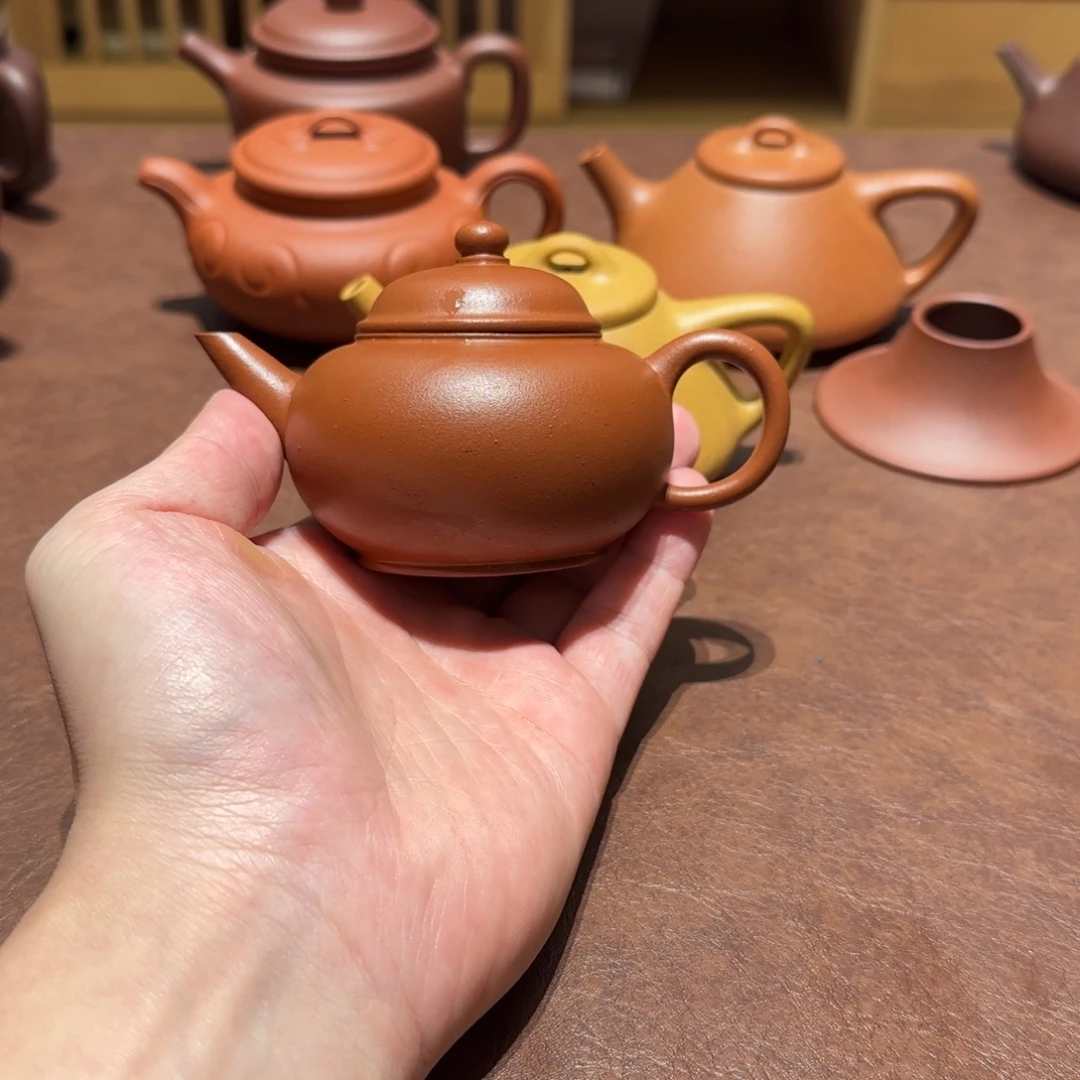 紫砂茶壶朱泥水平