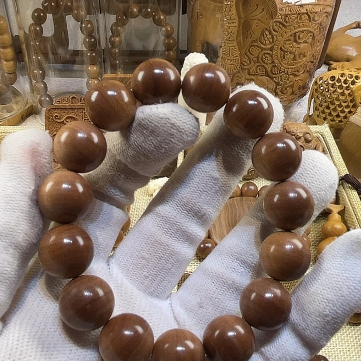 檀香木手串/手链老山檀香1.5树心料沉水蕉糖甜收藏