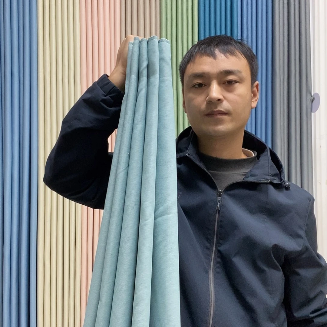 涤纶꧁****蒂芙尼蓝4米对开一套+2.5宽一片打孔高2.5