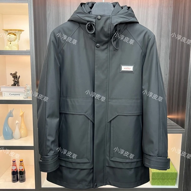 （衣长85）男士新款中长款式净版休闲款式派克服