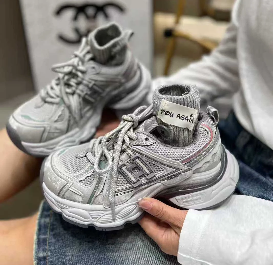 爆款老爹鞋女秋季新款百搭厚底增高舒适潮酷跑步运动休闲女鞋