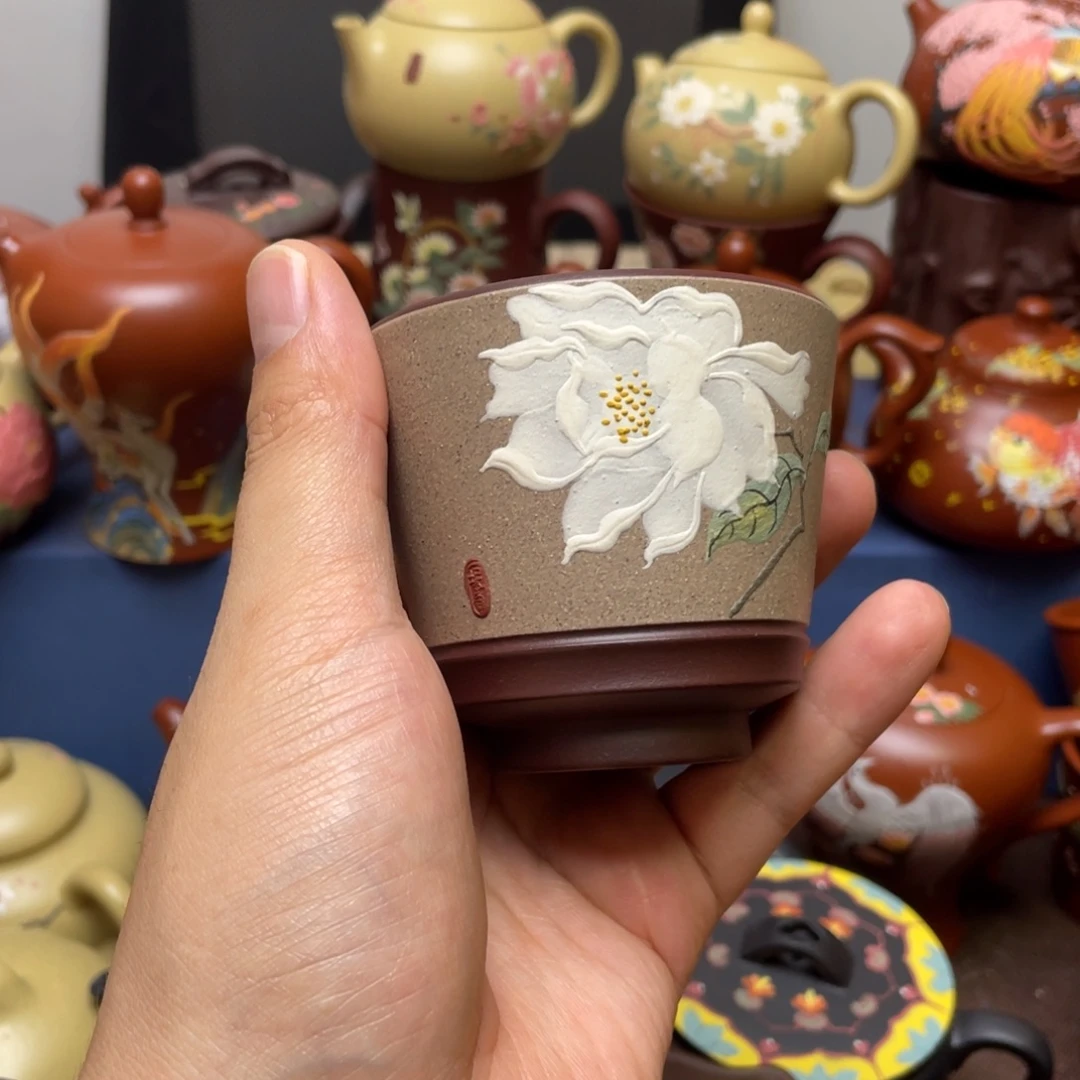紫砂茶杯紫砂主人杯120cc