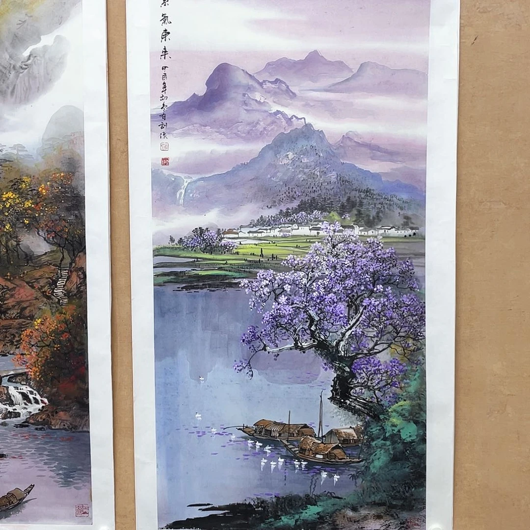 国画手绘国画精品山水，李有训