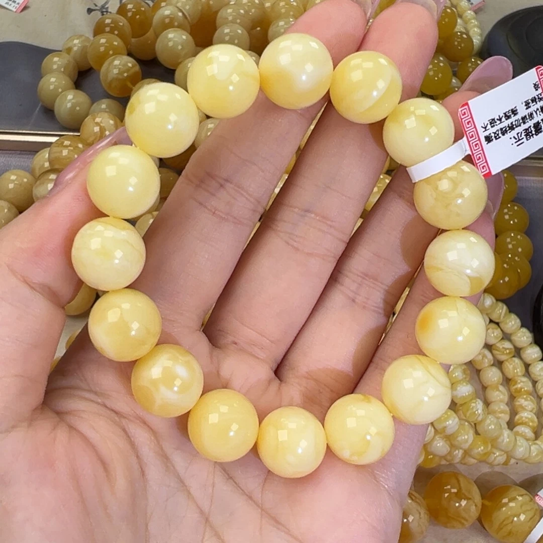 未镶嵌琥珀手链20.9白蜡