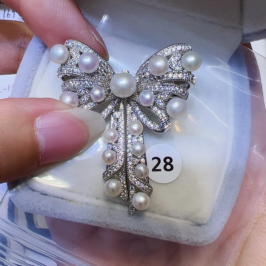 耳饰海水珍珠银S925镶嵌