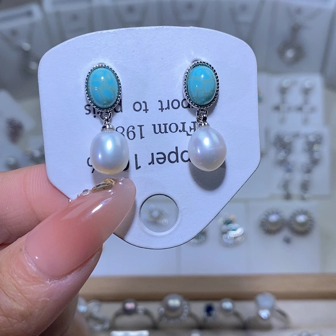 未镶嵌淡水珍珠耳饰